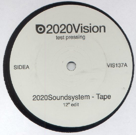 Cover of Tape by 2020 Soundsystem