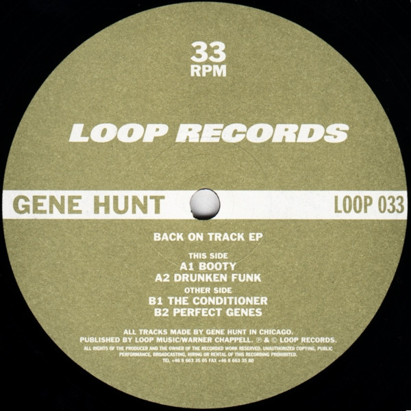 Cover of Back On Track EP by Gene Hunt